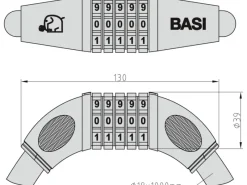 - Boden-Wandanker und Panzerkabel - BWA 110 und ZR 308 - BWA6990-0308*Basi Clearance
