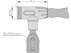- Zweirad-Kettenschloss - ZR 304 - Stahlkette - 2 Schlüssel - 6990-0304*Basi Sale
