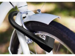 - Zweiradschloss - ZR 316 - Bügelschloss mit 2 Schlüsseln - Hoher Bügel - Stahlbügel 13 mm - Vinylummantelung - 6990-0316*Basi Best