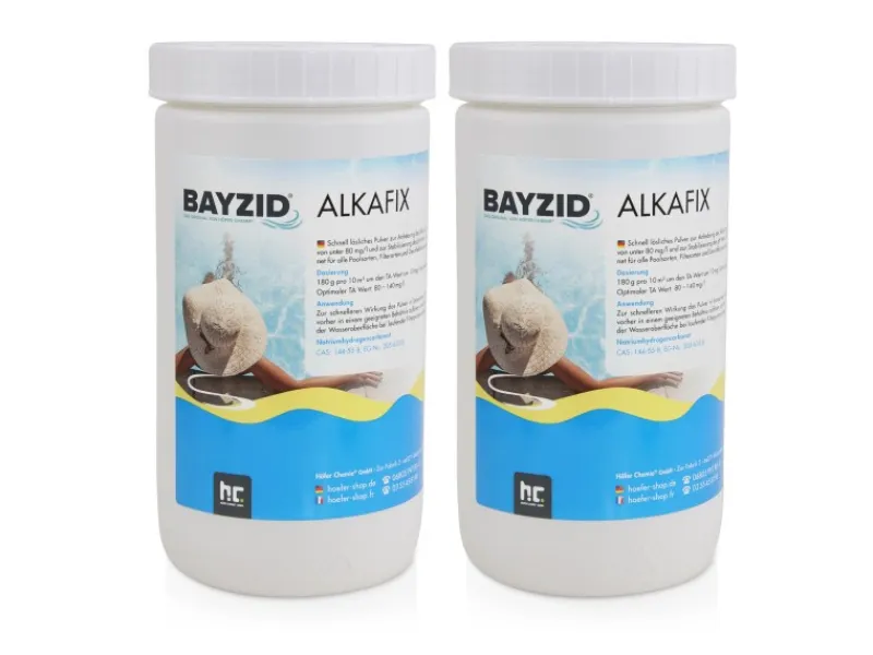 Bayzid Poolpflege|Alkafix zur Anhebung der Alkalinität TA 4 x 1kg