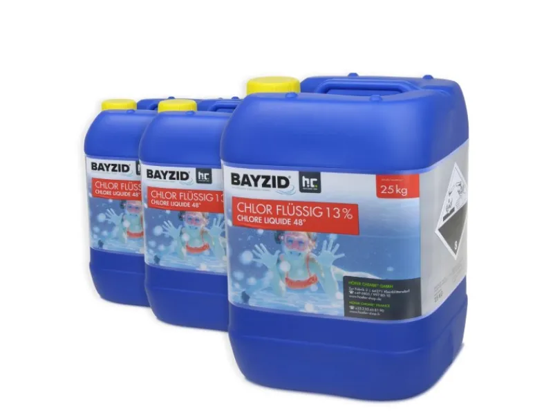 Bayzid Poolpflege|Chlor 13% Flüssig 3 x 25kg