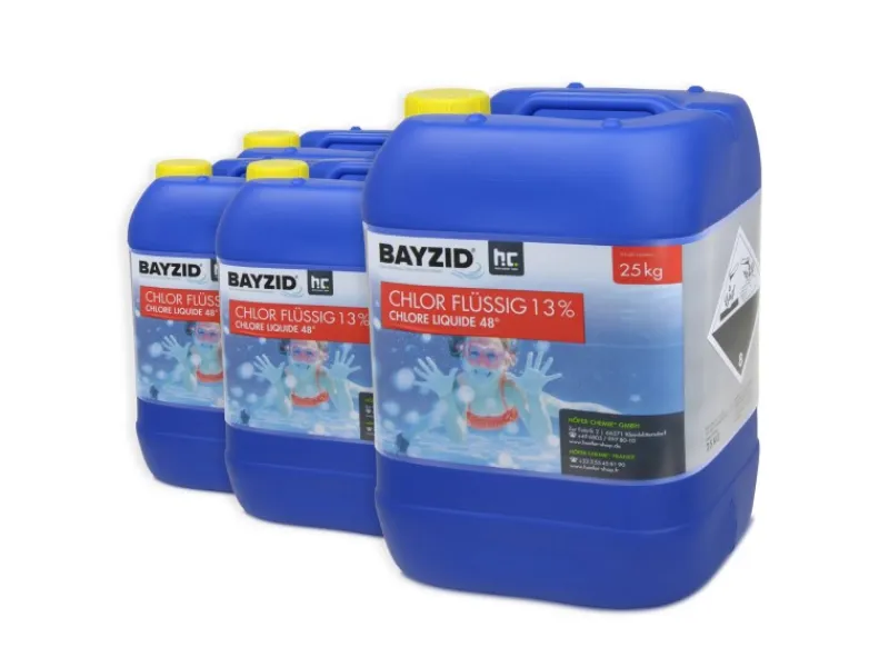 Bayzid Poolpflege|Chlor 13% Flüssig 3 x 25kg