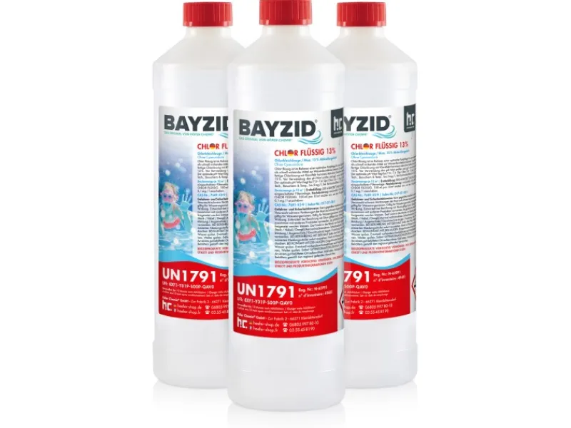 Chlor 13% Flüssig für Pools 6 x 1kg*Bayzid Sale