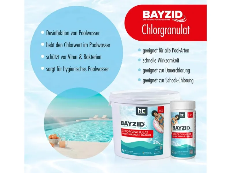 Chlorgranulat für Pools 5kg*Bayzid Sale