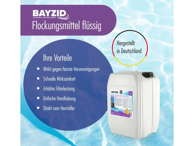 Bayzid Poolpflege|Flockungsmittel Flüssig für Pools 1l
