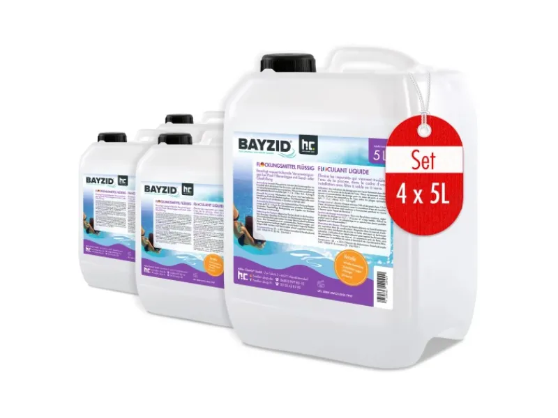 Flockungsmittel Flüssig für Pools 2 x 5l*Bayzid Clearance