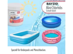 Bayzid Poolpflege|Mini-Chlortabs 2,7g für Kleine Pools 2 x 500g