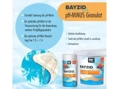 Bayzid Poolpflege|pH Minus Granulat für den Pool 1,5kg