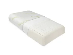 Beautissu Sitzkissen|Gartenstuhlauflagen|BeauErgo BN Memory Foam Nackenstützkissen Bambus 65x40x14