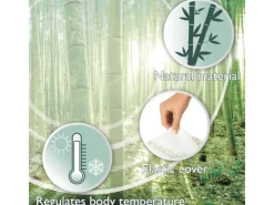 Beautissu Sitzkissen|Gartenstuhlauflagen|BeauErgo BN Memory Foam Nackenstützkissen Bambus 65x40x14