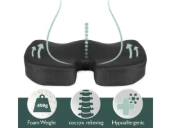 BeauErgo FS Memory Foam Sitzkissen 45x35x7/4*Beautissu