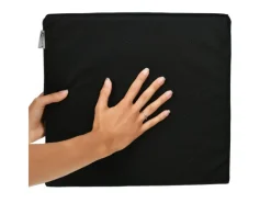 Beautissu Sitzkissen|Gartenstuhlauflagen|BeauErgo Sitzkeilkissen 37x33,5cm Anthrazit