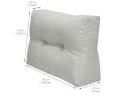 Beautissu Lounge-Gartenmöbel|ECO Elements Palettenkissen Sitz + Rücken 2tlg