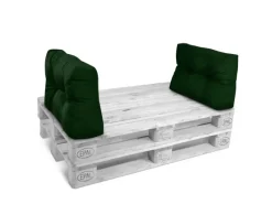 Beautissu Sitzkissen|Gartenmöbel-Sets|ECO Style Palettenkissen Rücken 60x40x10cm 2tlg