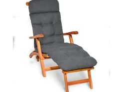 Beautissu Gartenstuhlauflagen|Flair DC Deckchairauflage 200x50x8cm