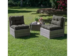 Beautissu Gartenstuhlauflagen|Flair Loungekissen Outdoor Rücken 50x40x12cm