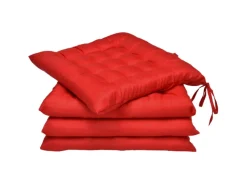 Beautissu Sitzkissen|Gartenstuhlauflagen|Lea Stuhlkissen 40x40x5cm 4tlg