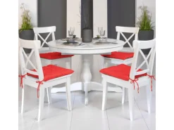 Beautissu Sitzkissen|Gartenstuhlauflagen|Lea Stuhlkissen 40x40x5cm 4tlg