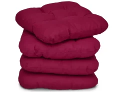 Beautissu Gartenmöbel-Sets|Gartenstuhlauflagen|Lisa Stuhlkissen 40x40x8cm 4tlg