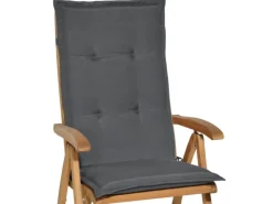 Beautissu Gartenstuhlauflagen|Loft HL Hochlehner 120x50x6cm 6tlg