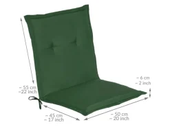 Beautissu Gartenstuhlauflagen|Loft NL Niederlehner 100x50x6cm 6tlg