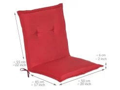 Beautissu Gartenstuhlauflagen|Loft NL Niederlehner 100x50x6cm 6tlg