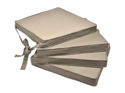 Beautissu Gartenstuhlauflagen|Loft SK Stuhlkissen 45x40x5cm 4tlg