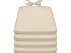 Beautissu Sitzkissen|Gartenstuhlauflagen|Pia Stuhlkissen 45x40x5cm 4tlg