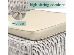 Beautissu Sitzkissen|Gartenstuhlauflagen|Pia Stuhlkissen 45x40x5cm 4tlg