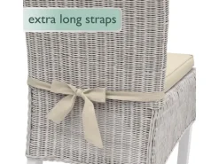 Beautissu Sitzkissen|Gartenstuhlauflagen|Pia Stuhlkissen 45x40x5cm 4tlg