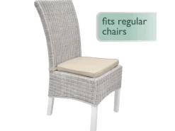 Beautissu Sitzkissen|Gartenstuhlauflagen|Pia Stuhlkissen 45x40x5cm 4tlg