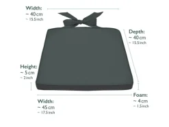 Pia Stuhlkissen 45x40x5cm 4tlg*Beautissu Best