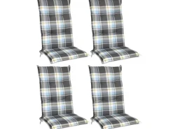 Sunny BK Hochlehner 120x50x6cm Kariert 4tlg*Beautissu New