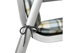 Beautissu Gartenstuhlauflagen|Sunny BK Niederlehner 100x50x6cm Kariert 6tlg