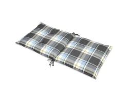 Beautissu Gartenstuhlauflagen|Sunny BK Niederlehner 100x50x6cm Kariert 6tlg
