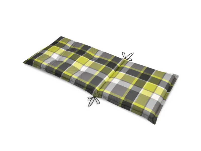 Beautissu Gartenstuhlauflagen|Sunny GR Hochlehner 120x50x6cm Kariert