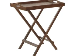 Beliani Beistelltisch AMANTEA Dunkler Holzfarbton 68x45x73* Hot