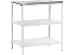 Beliani Gartenküche VILAMA Weiss Silber 50x80x90* Best