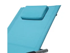 Beliani Gartenliege Schwarz Silber 149x63x84* Hot