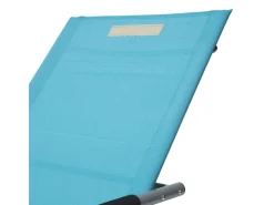 Beliani Gartenliege Schwarz Silber 149x63x84* Hot