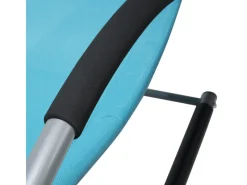 Beliani Gartenliege Schwarz Silber 149x63x84* Hot