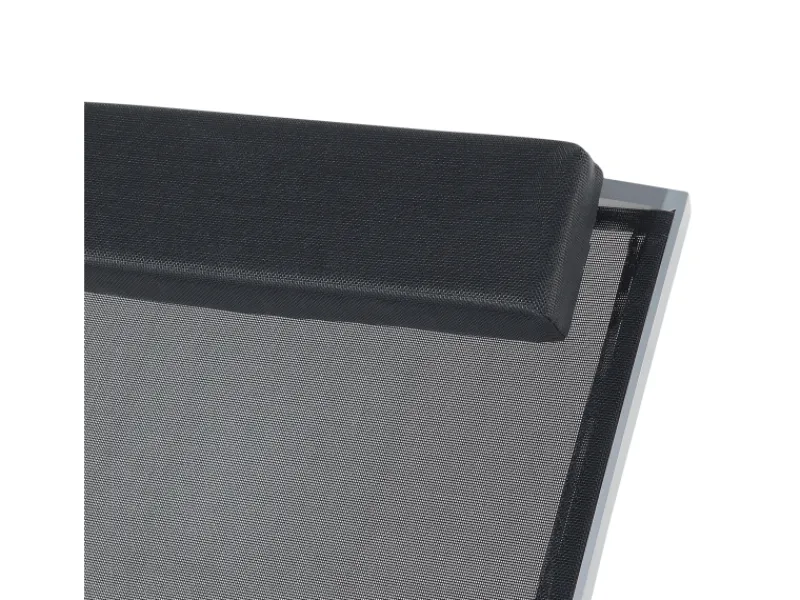 Sonnenliegen|Beliani Gartenliege Silber 155x66x103