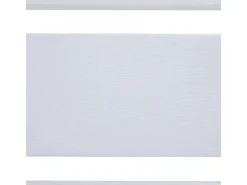 Beliani Gartenliege Weiss Silber 198x64x93*