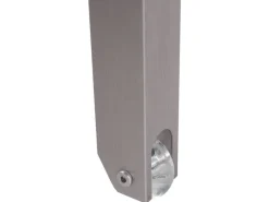 Beliani Gartenliege Weiss Silber 198x64x93*