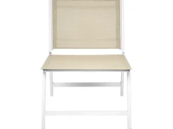 Gartenstühle|Beliani Gartenstuhl Weiss 60x54x70