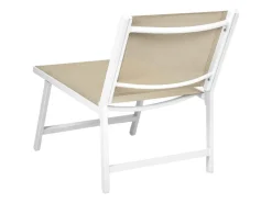 Gartenstühle|Beliani Gartenstuhl Weiss 60x54x70