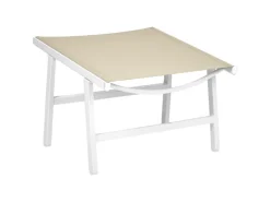 Gartenstühle|Beliani Gartenstuhl Weiss 60x54x70