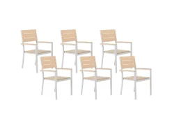 Beliani Gartenstuhl Weiss 55x55x90* Sale