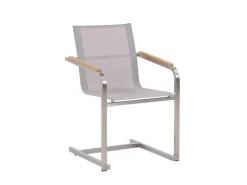 Beliani Gartenstuhl Silber 55x56x85* Discount