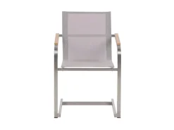 Beliani Gartenstuhl Silber 55x56x85* Discount